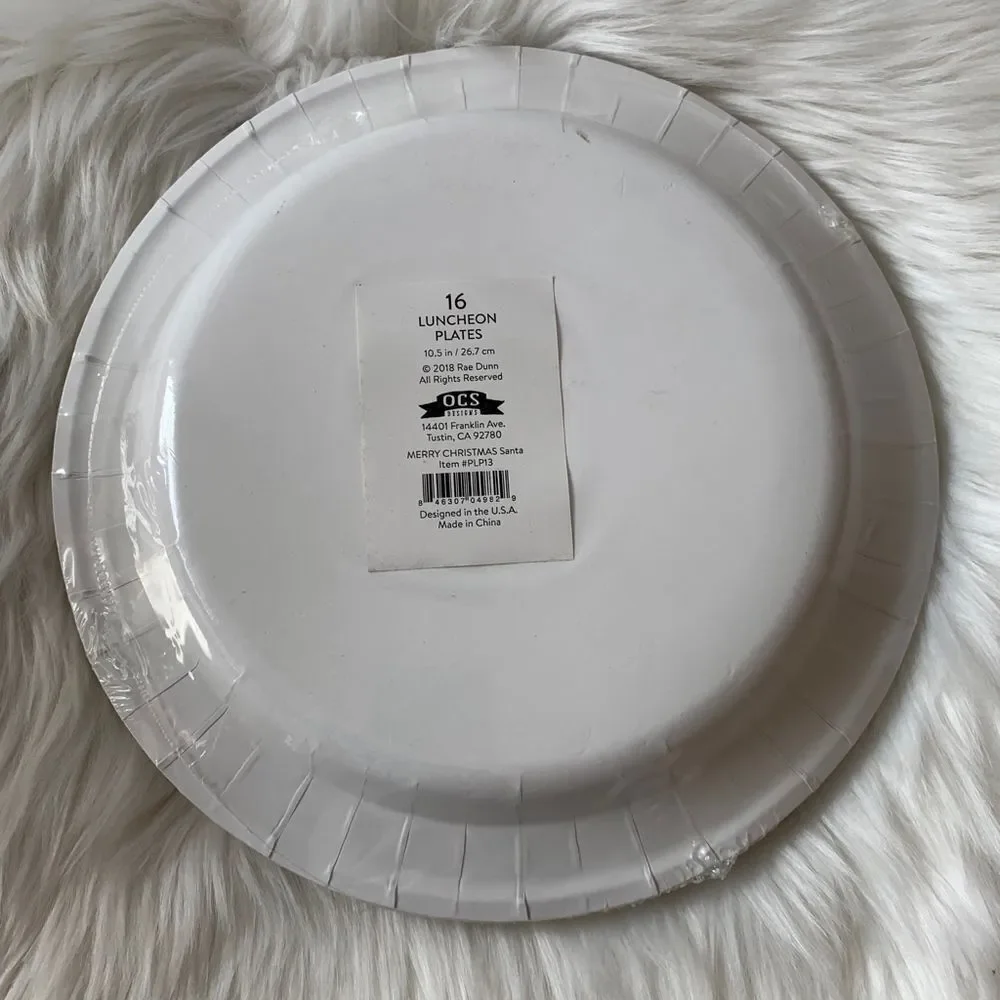 Rae Dunn Merry Christmas Paper Plates Pack…‎